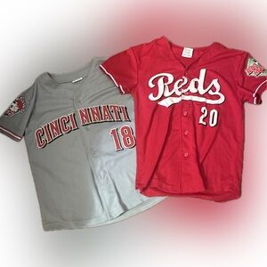 Kids Cincinnati Reds Baseball Jerseys (reds heads)